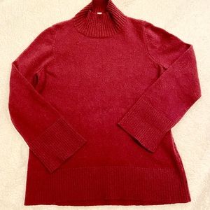 LOFT Maroon turtle neck sweater